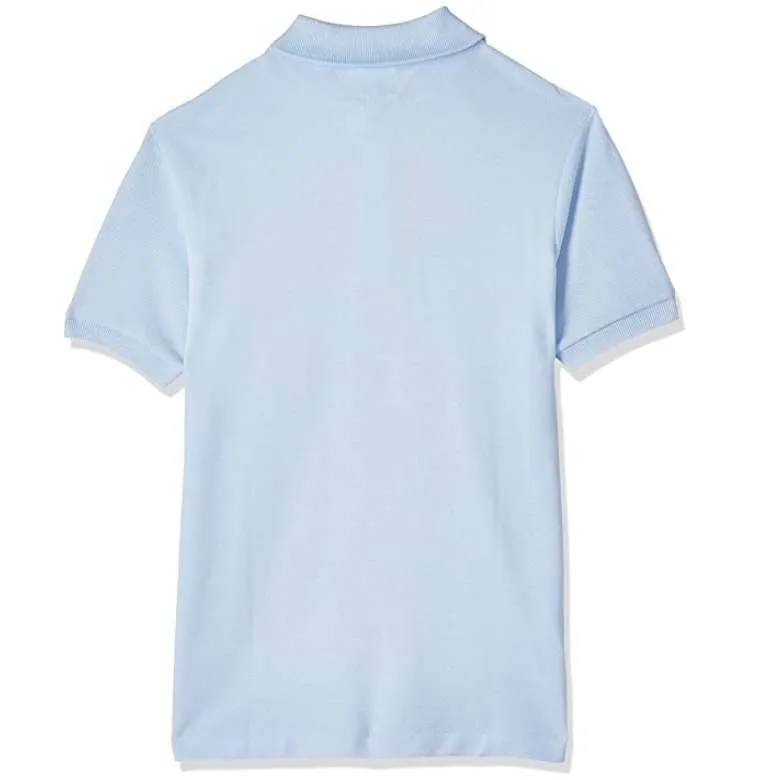 Lacoste Boys Short Sleeve Classic Pique Polo Shirt (Rill Light Blue)