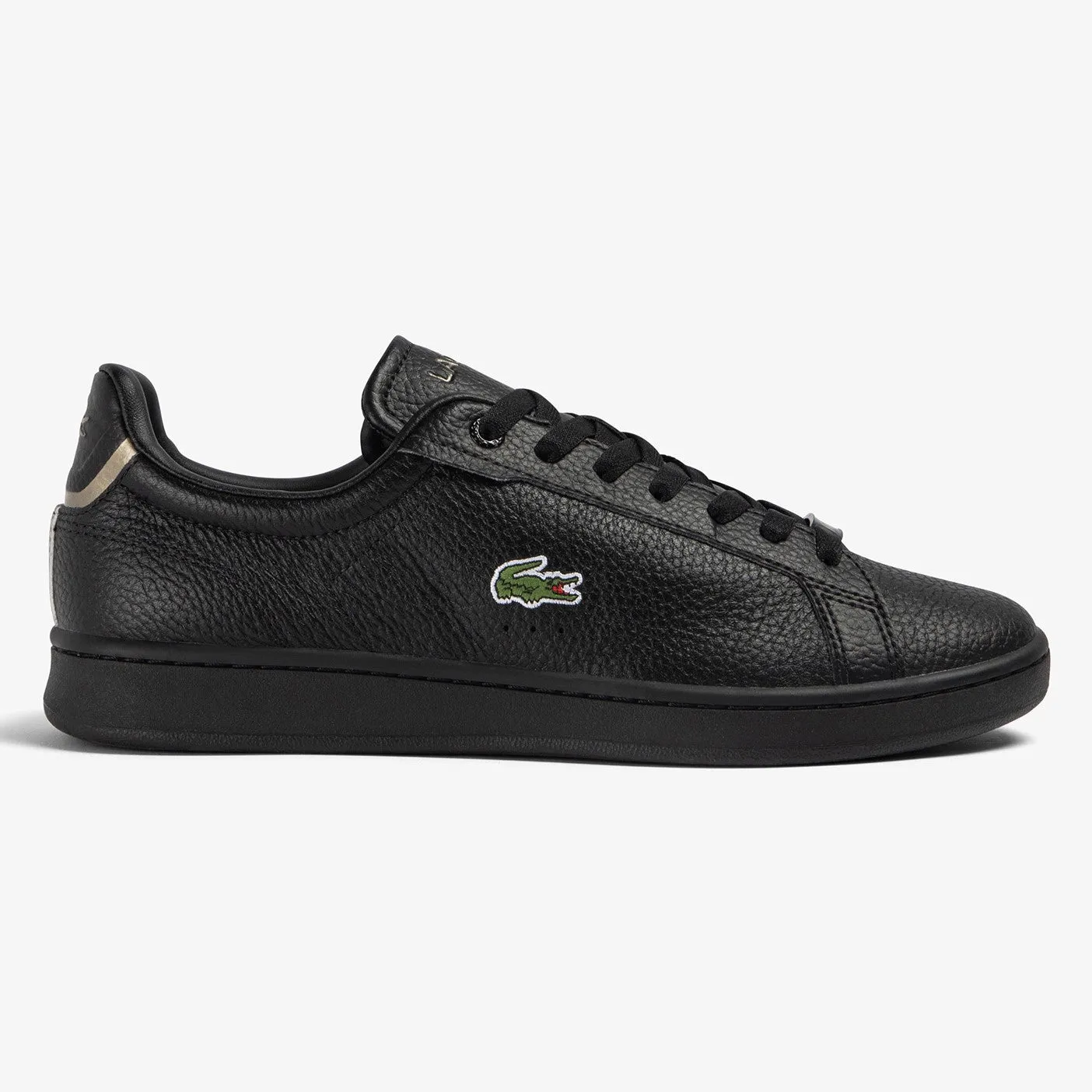 LACOSTE Carnaby Pro Leather Sneakers for Men - Black/Black