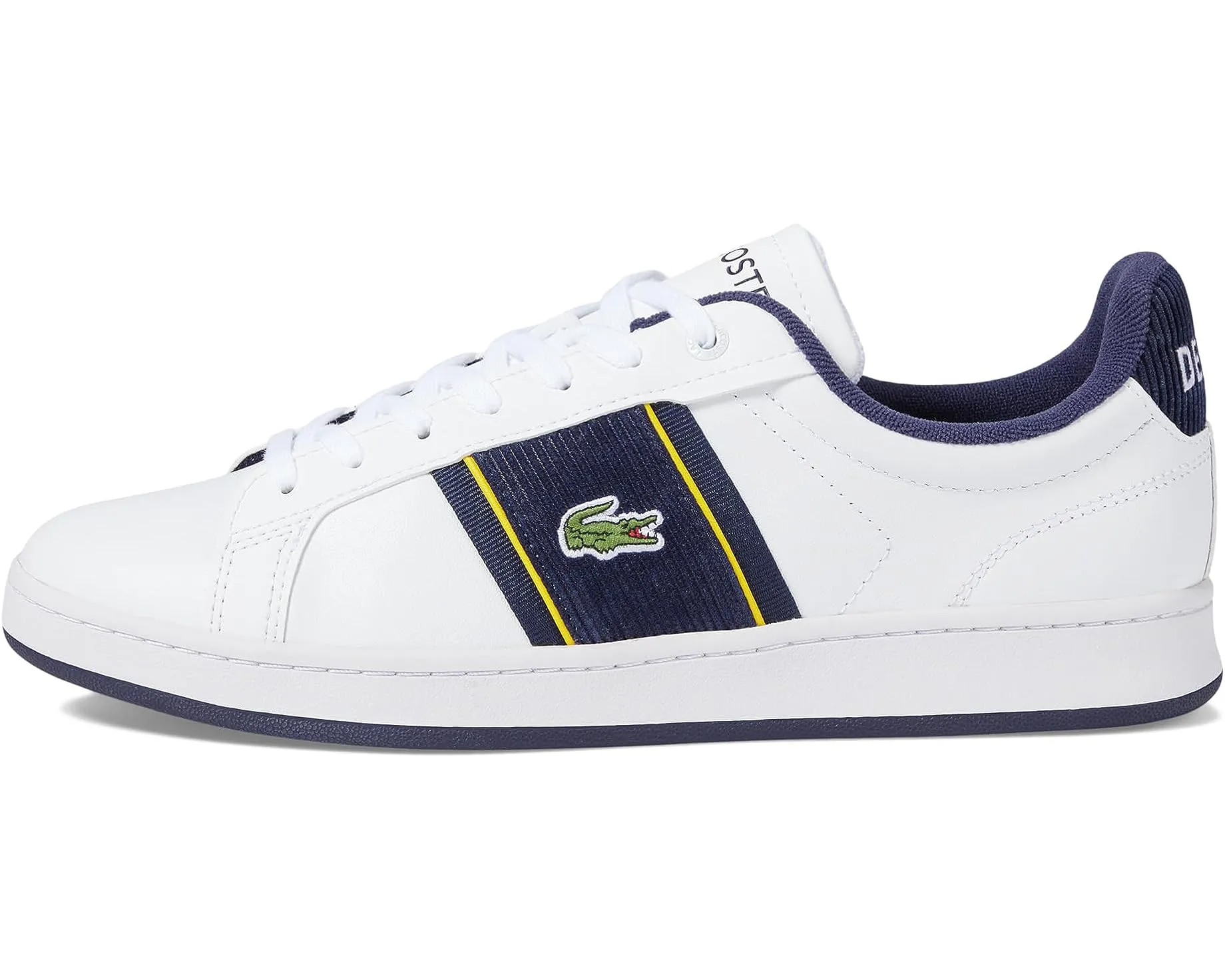 LACOSTE Carnaby Pro Leather Sneakers, Men's White/Navy - Buy Now