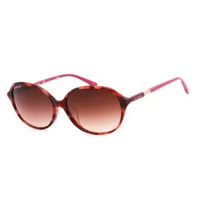 Lacoste L854SA Pink Havana / Brown Gradient Sunglasses for Women.