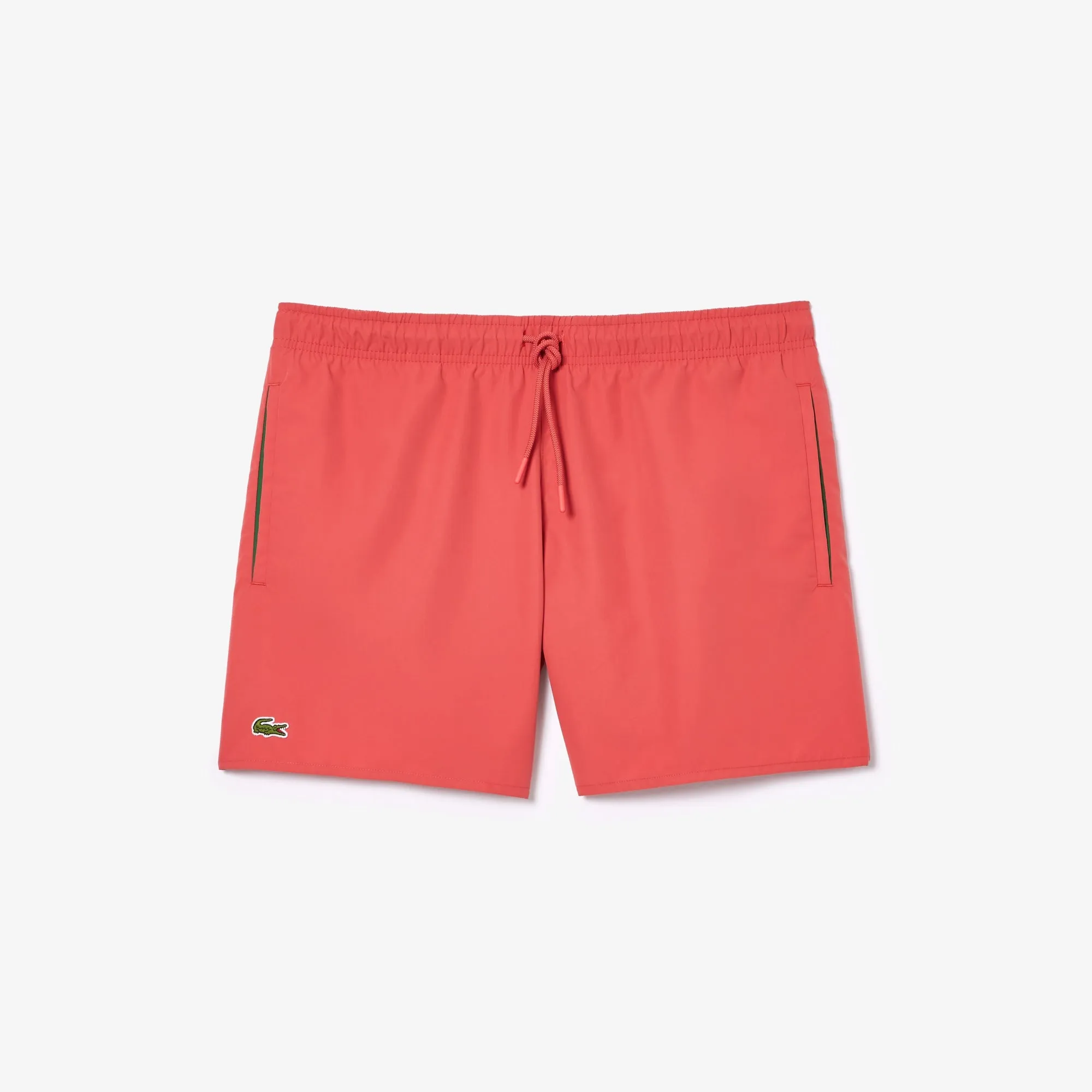 Lacoste - Lightweight Solid Pink Swim Shorts