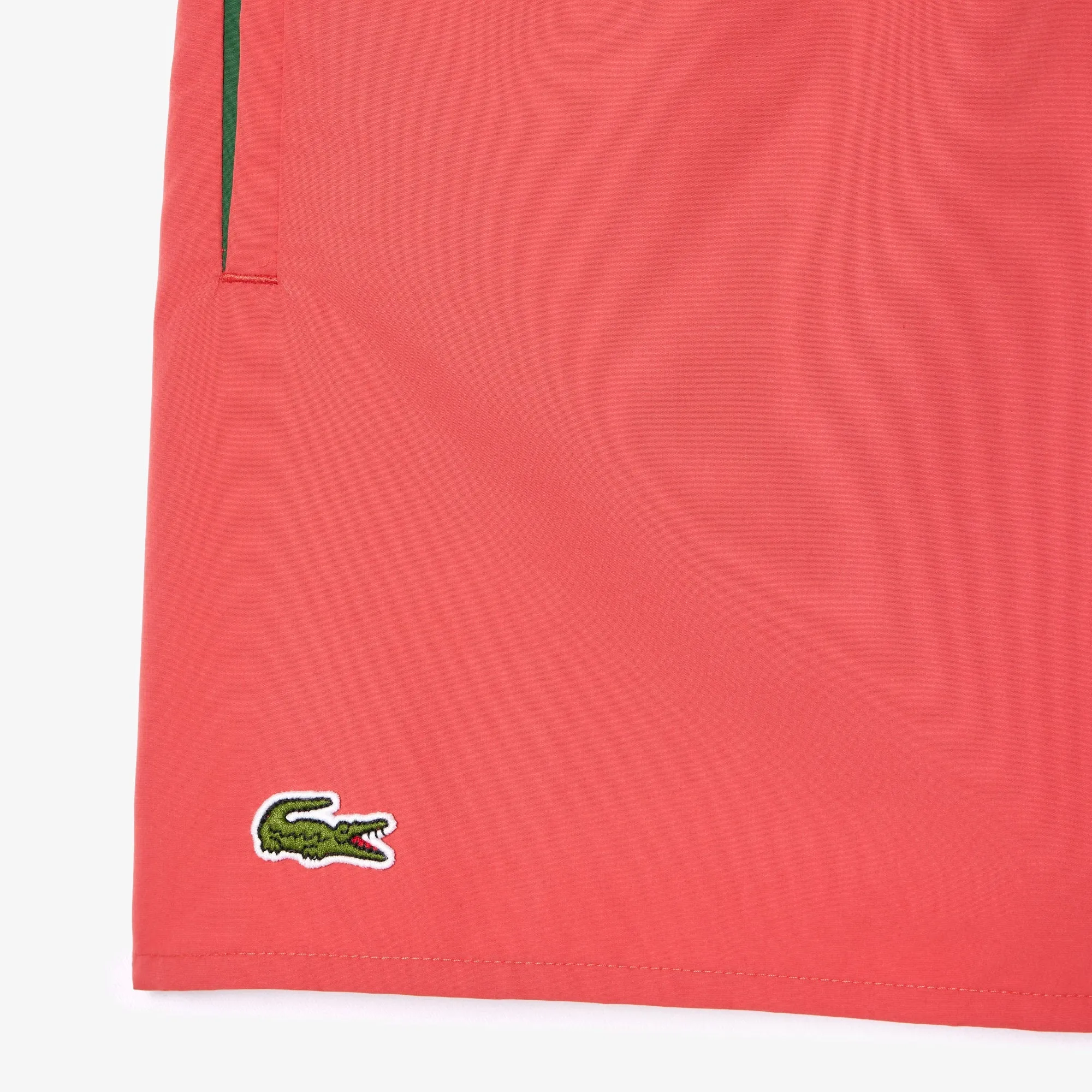 Lacoste - Lightweight Solid Pink Swim Shorts