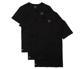 Lacoste Men’s Basic Crew Neck Undershirts 3pk – Black