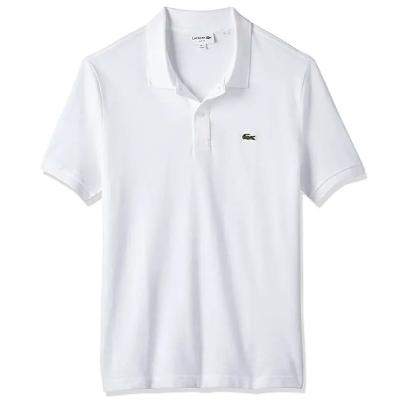 Lacoste Men’s Classic Pique Slim Fit Short Sleeve Polo Shirt (Navy Blue)