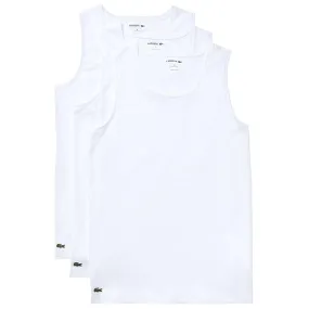 Lacoste Men’s Sleeveless Slim Essential T-Shirt 3pk – White