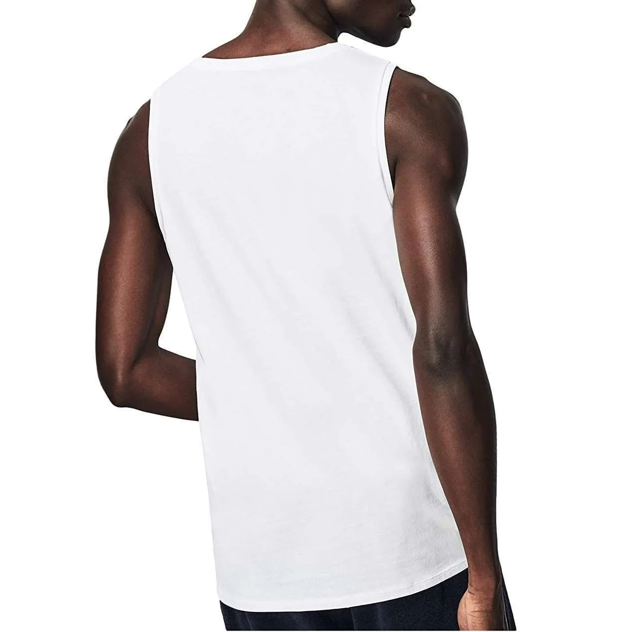 Lacoste Men’s Sleeveless Slim Essential T-Shirt 3pk – White