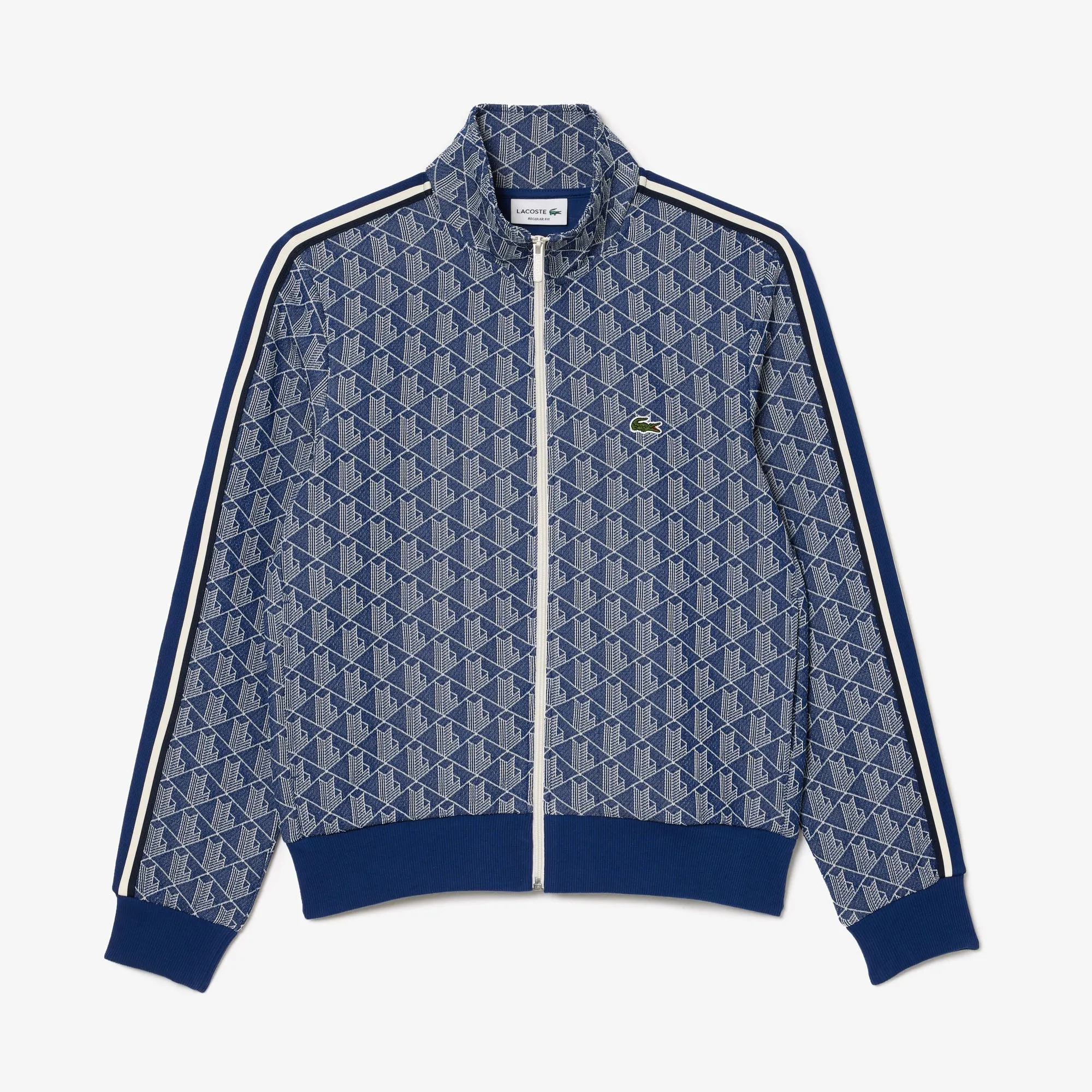 LACOSTE Men's Paris Monogram Zip Sweatshirt