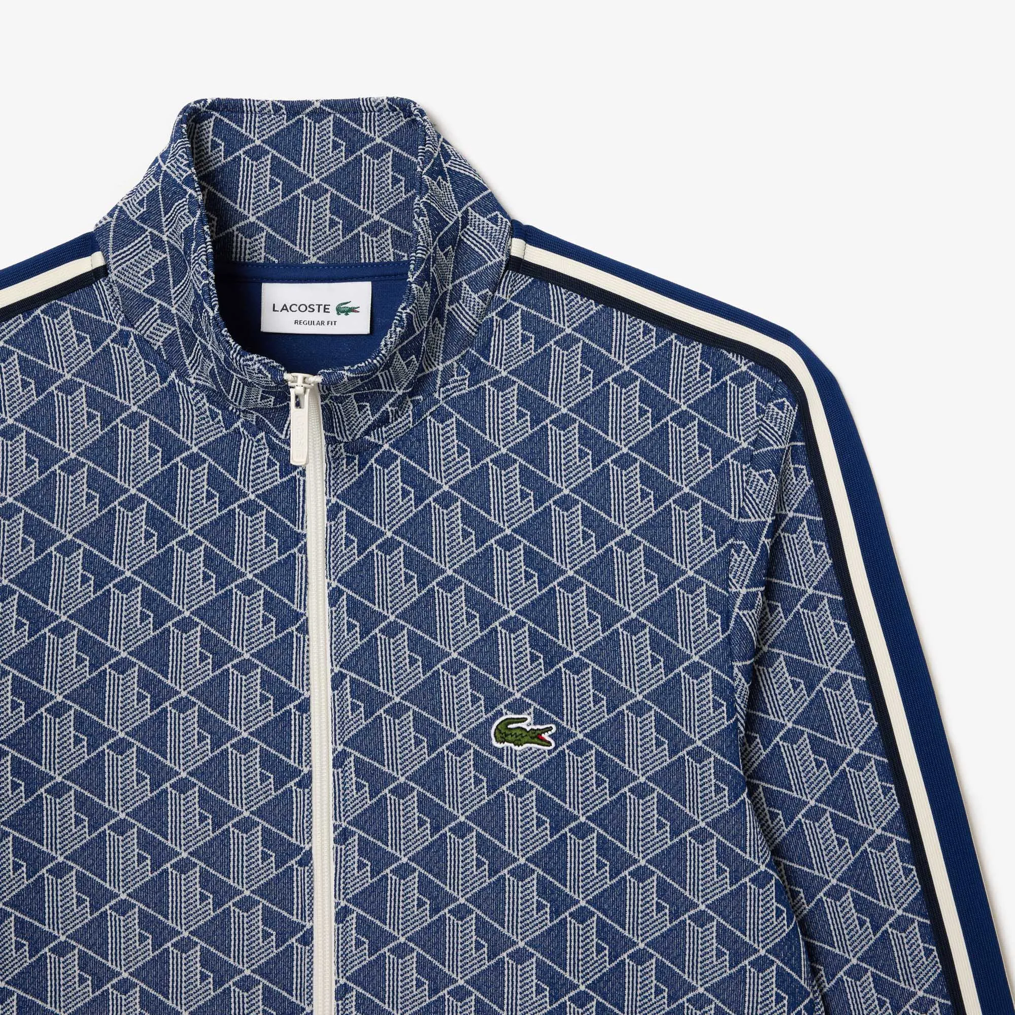 LACOSTE Men's Paris Monogram Zip Sweatshirt