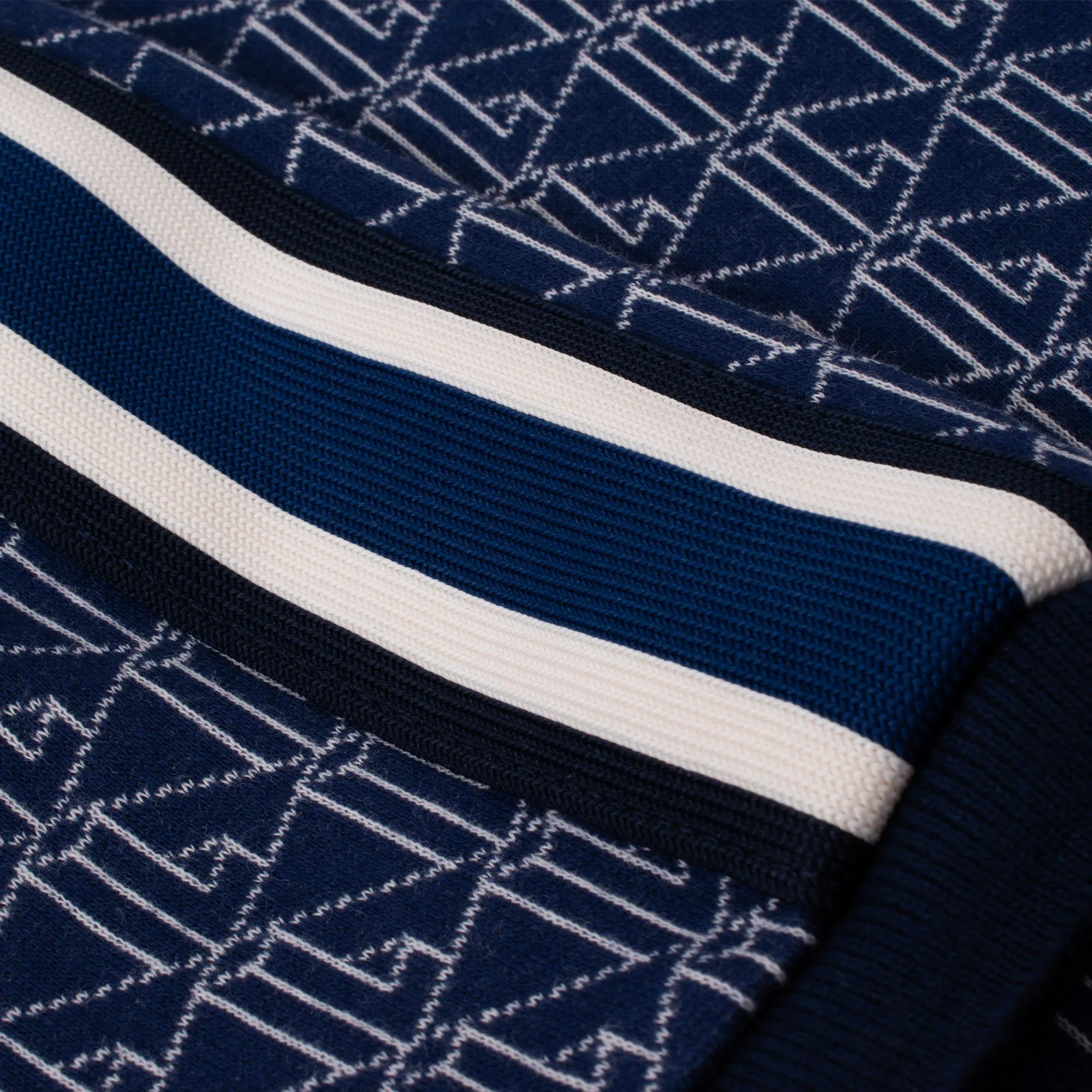 Lacoste Monogram Polo Shirt Navy/White - Shop Now