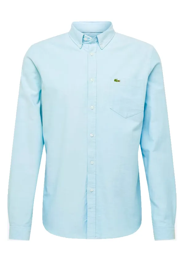 Lacoste Pocket Shirt - Sky Blue - Logo - Buy Online - Free Shipping