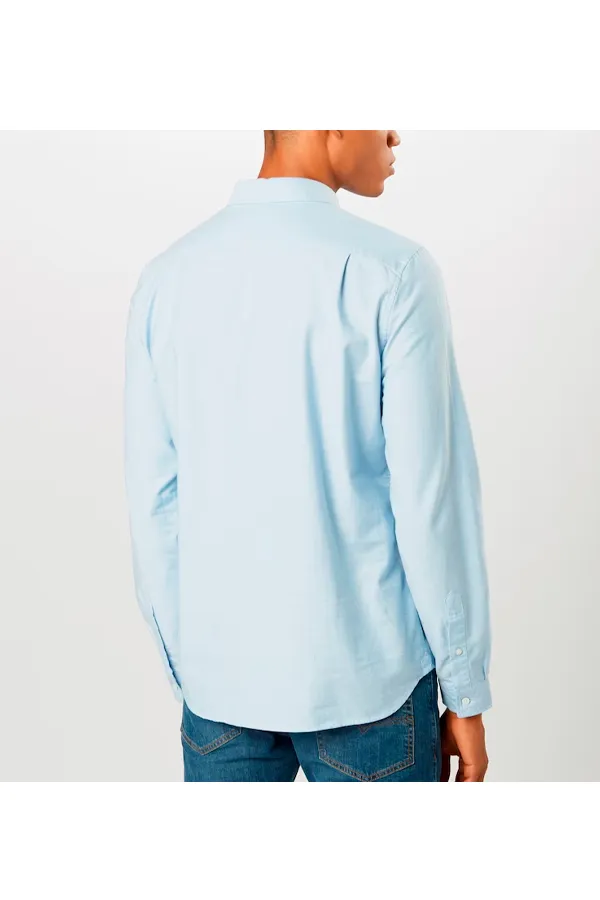 Lacoste Pocket Shirt - Sky Blue - Logo - Buy Online - Free Shipping