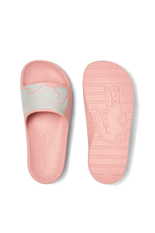 Lacoste Women Pink Croco Slides