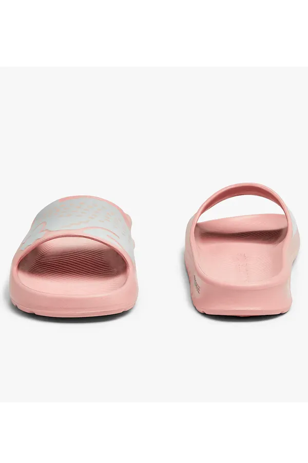 Lacoste Women Pink Croco Slides