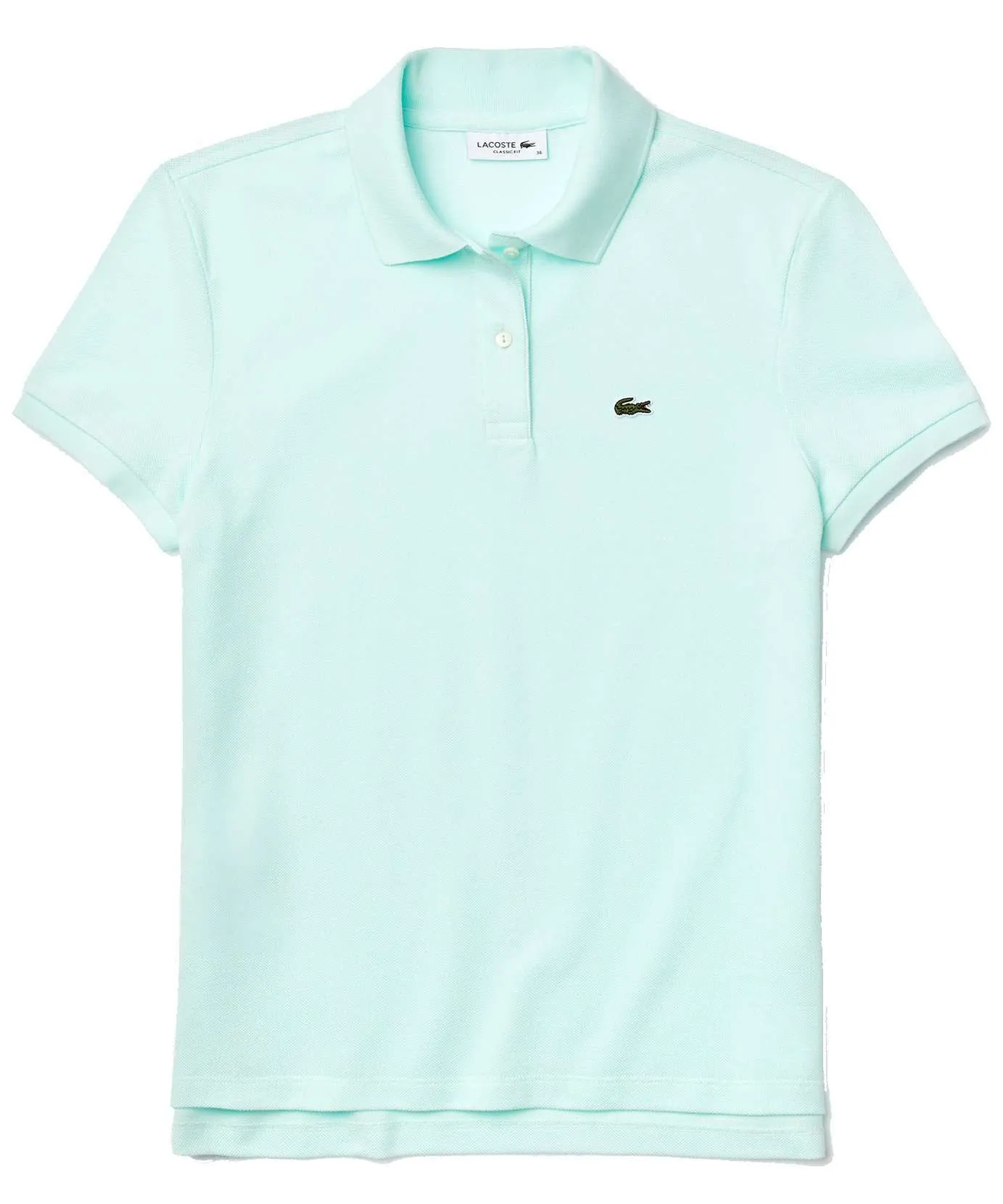 Lacoste Women’s Classic Fit Soft Cotton Petit Piqué Polo (Rill Light Blue)