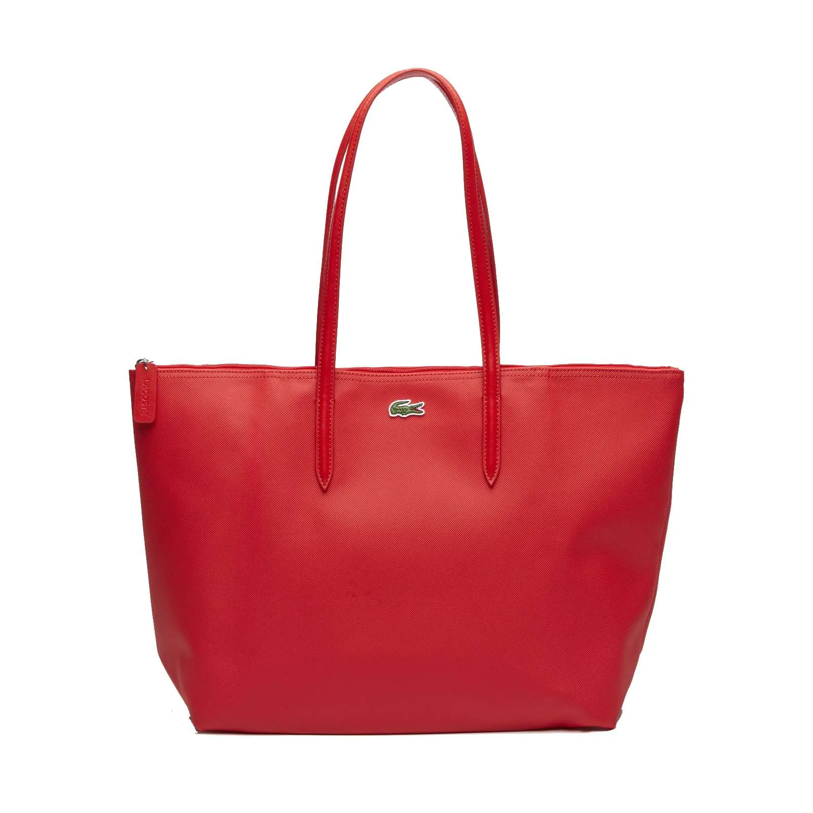 Lacoste Women’s L.12.12 Concept Zip Tote Bag (High Risk Red)