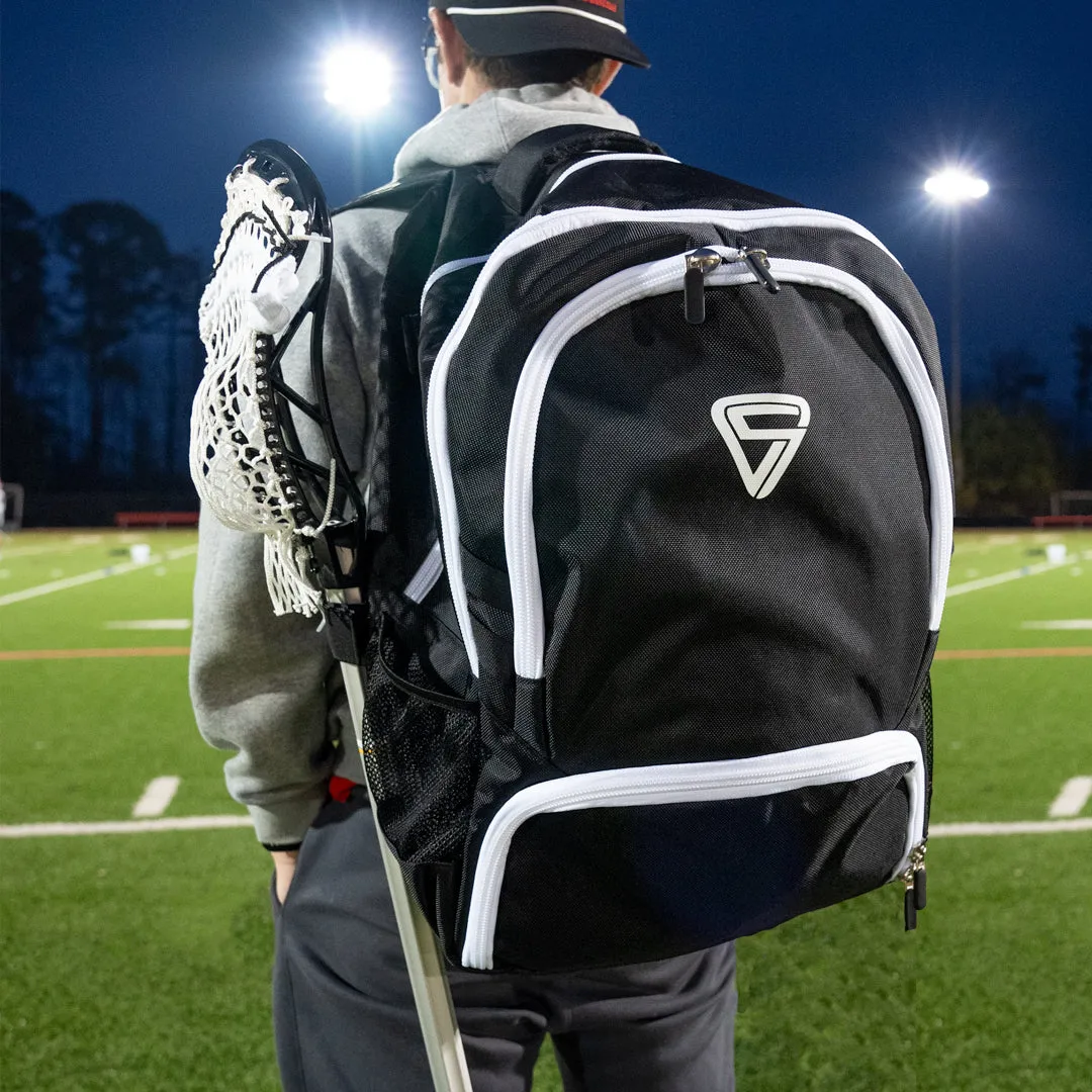 Lacrosse Gear Backpack - Crankshooter - High Performance Material - Free Shipping