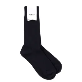 Lady White Navy Socks