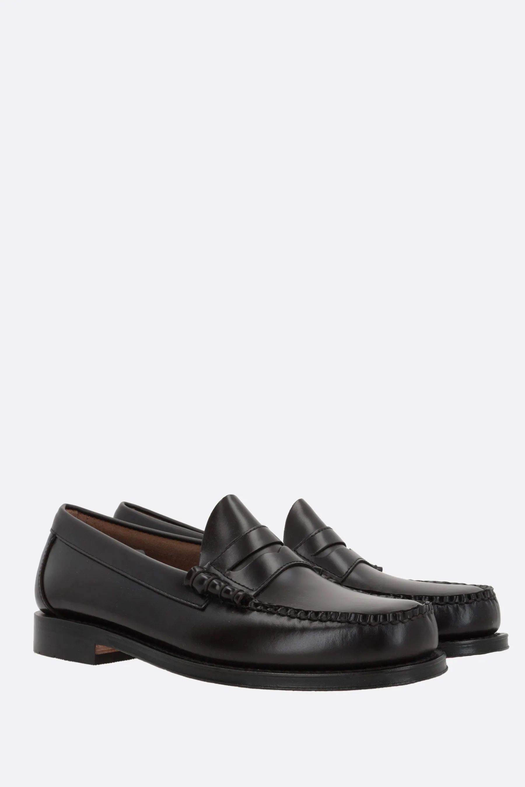 Larson penny loafers in polished leather