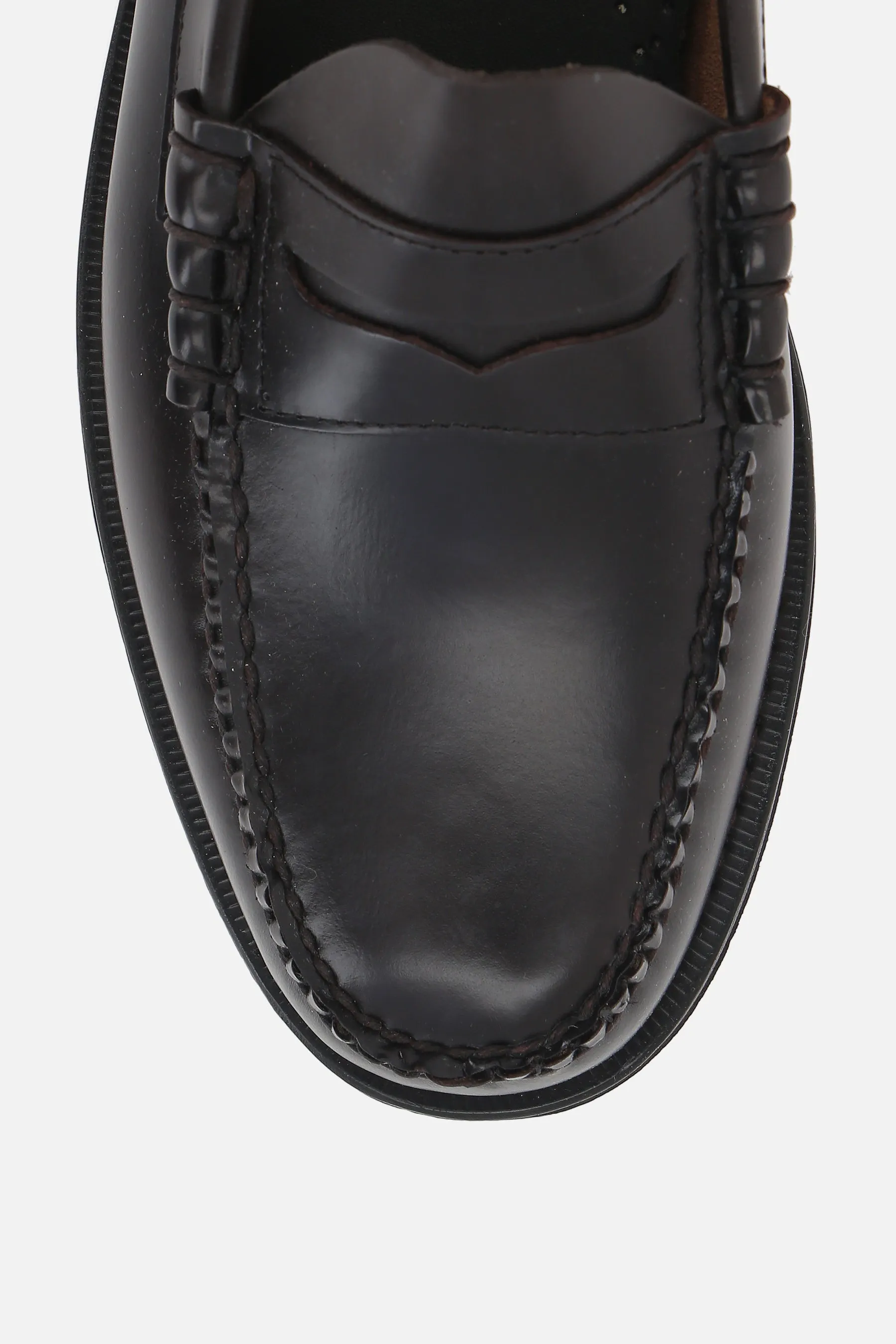 Larson penny loafers in polished leather