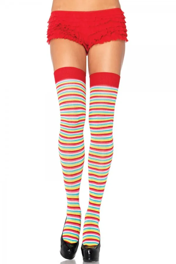 Leg Avenue Mini Rainbow Acrylic Thigh Highs