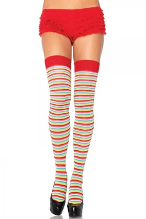 Leg Avenue Mini Rainbow Acrylic Thigh Highs