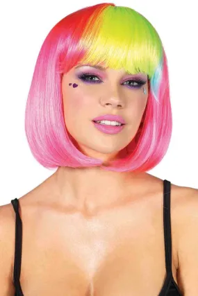 Leg Avenue Pop Rainbow Bang Bob Wig