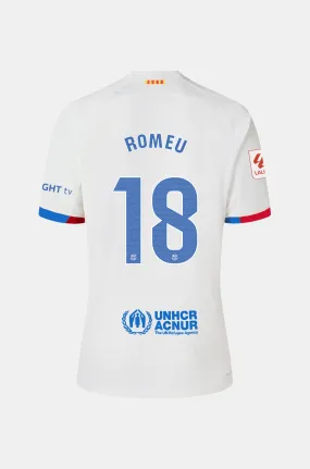 LFP  FC Barcelona away shirt 23/24 “ Junior  - ROMEU