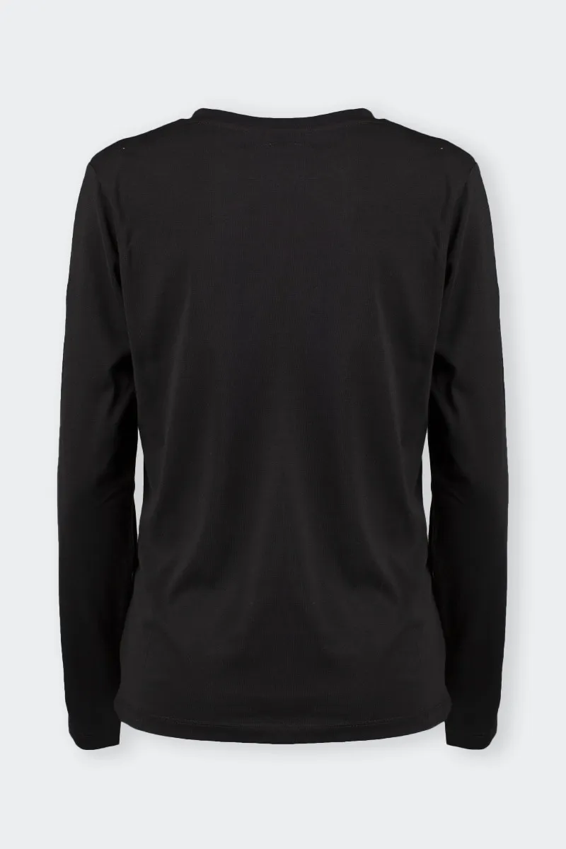 Long Sleeve Black T-Shirt