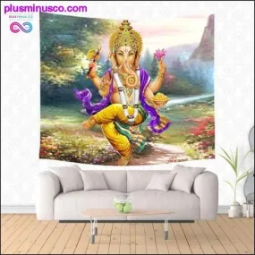 Lord Ganesha Wall Hanging Tapestry/ Beach Yoga Mat