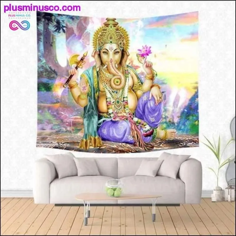 Lord Ganesha Wall Hanging Tapestry/ Beach Yoga Mat