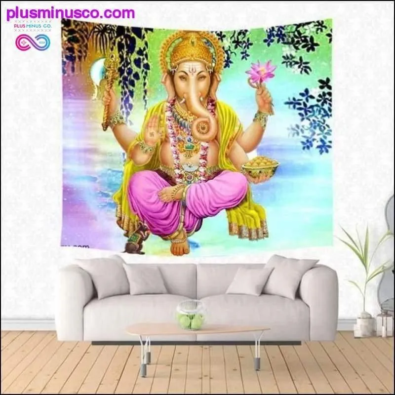 Lord Ganesha Wall Hanging Tapestry/ Beach Yoga Mat