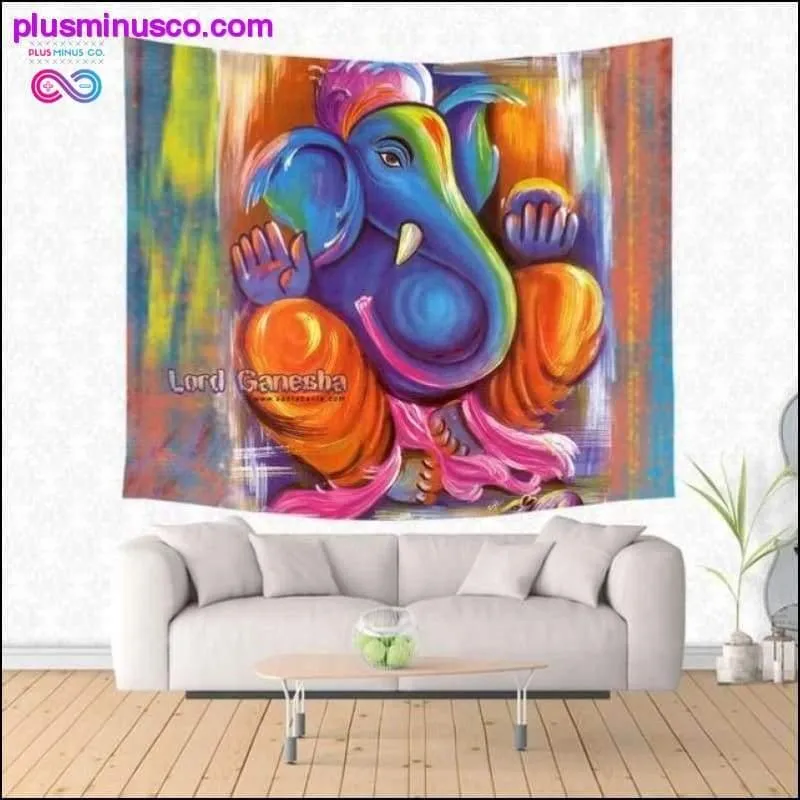 Lord Ganesha Wall Hanging Tapestry/ Beach Yoga Mat