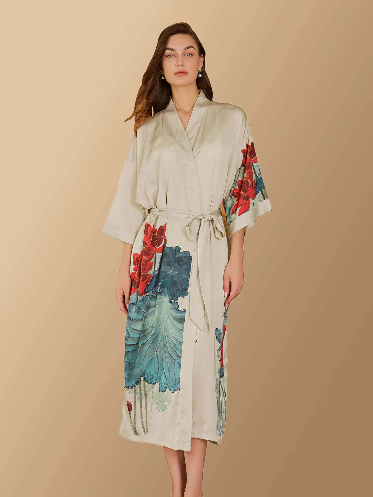 Lotus Kimono Robe