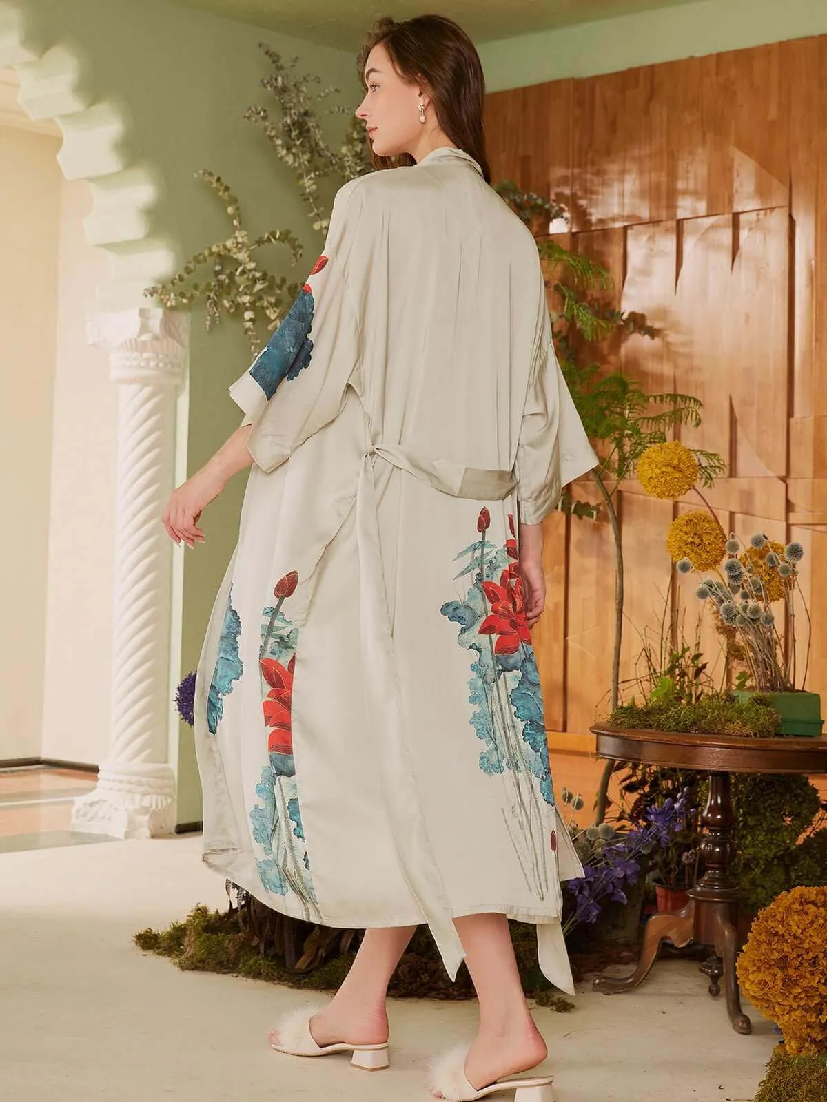 Lotus Kimono Robe