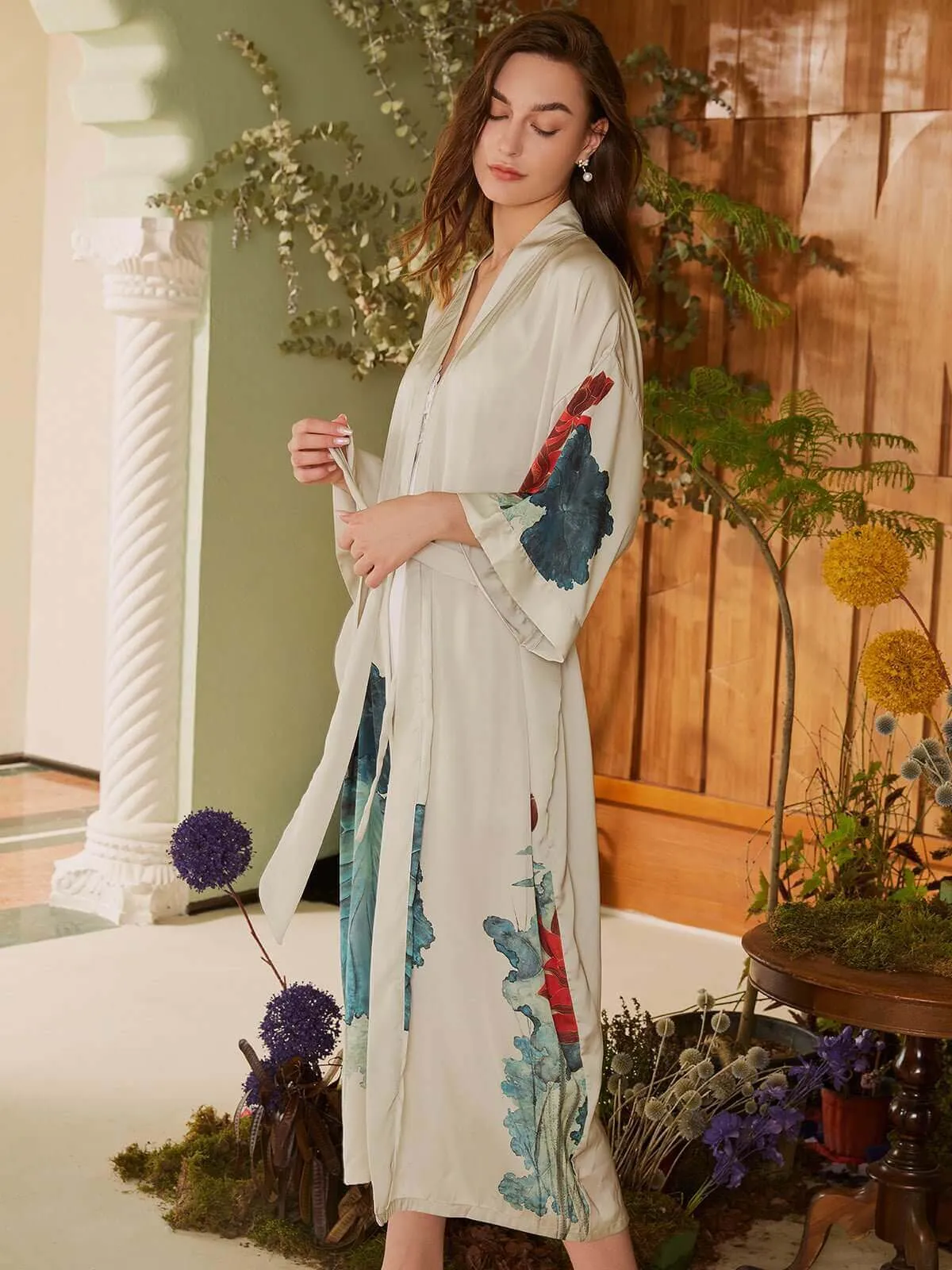 Lotus Kimono Robe