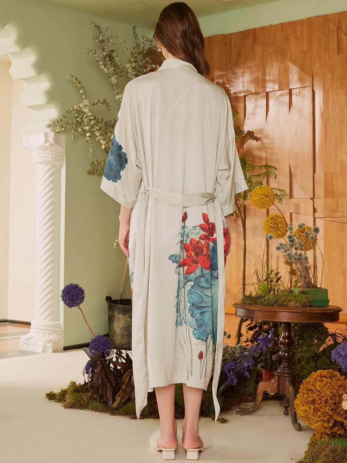 Lotus Kimono Robe