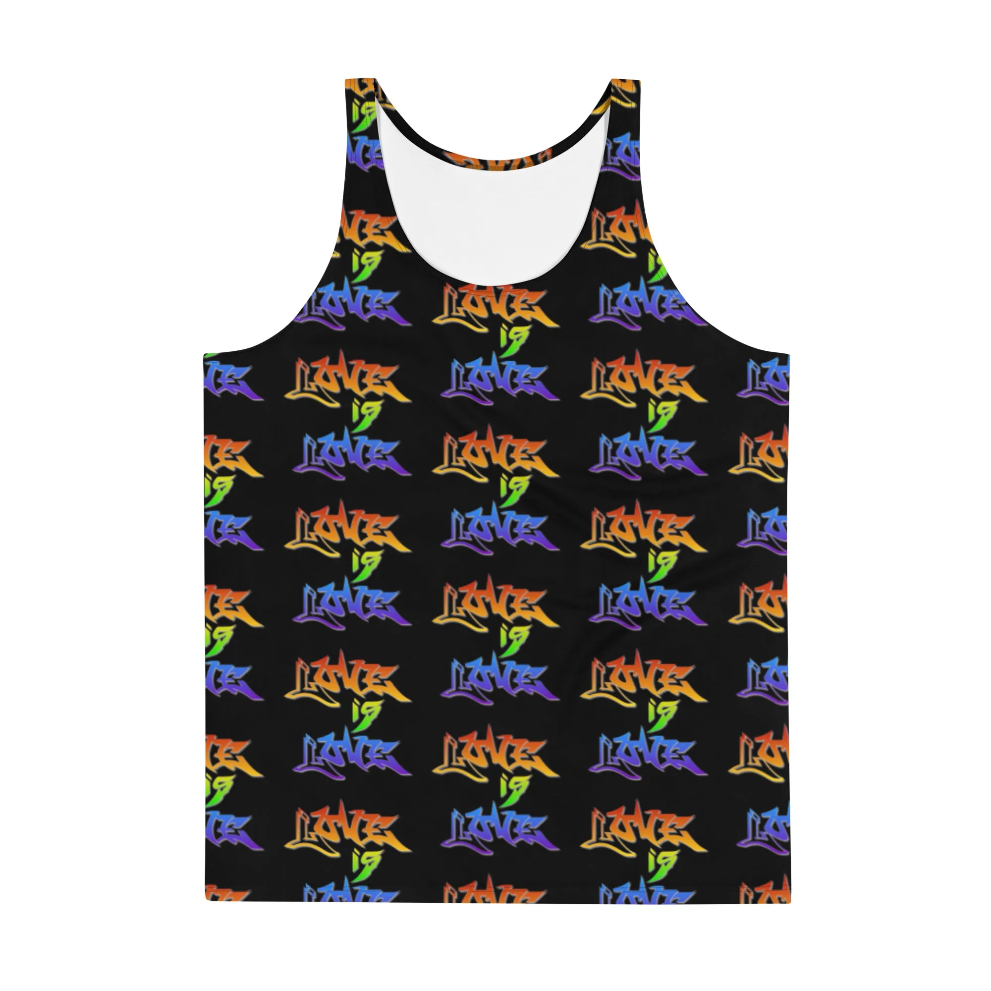 Love is Love Rainbow Graffiti All Over Print Unisex Tank Top