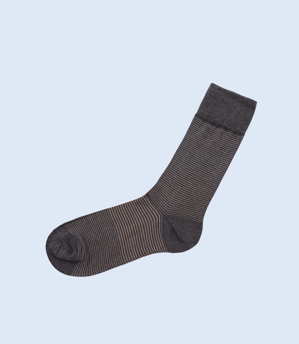 MA0427-BROWN-Men's Mid-calf Socks