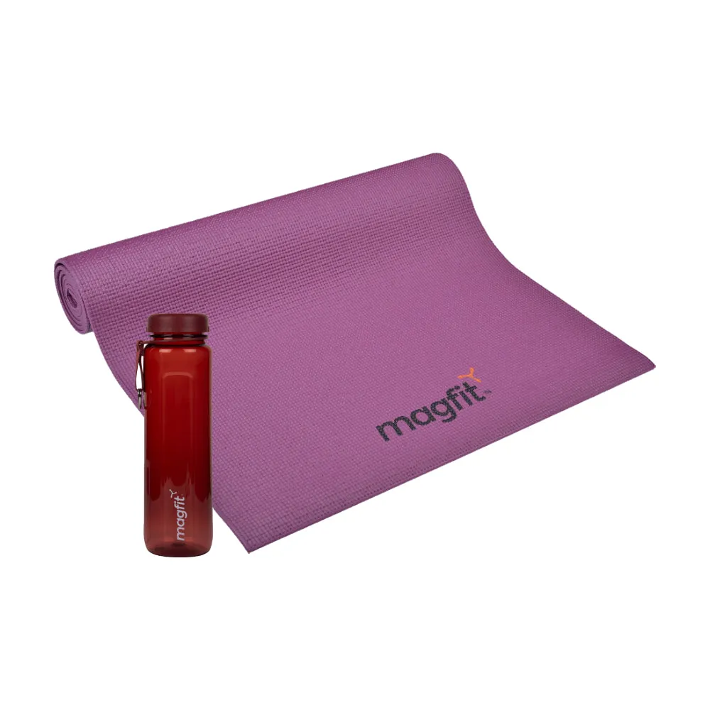 MagFit PVC Yoga Mat (6MM) + Twist Bottle (950ML)