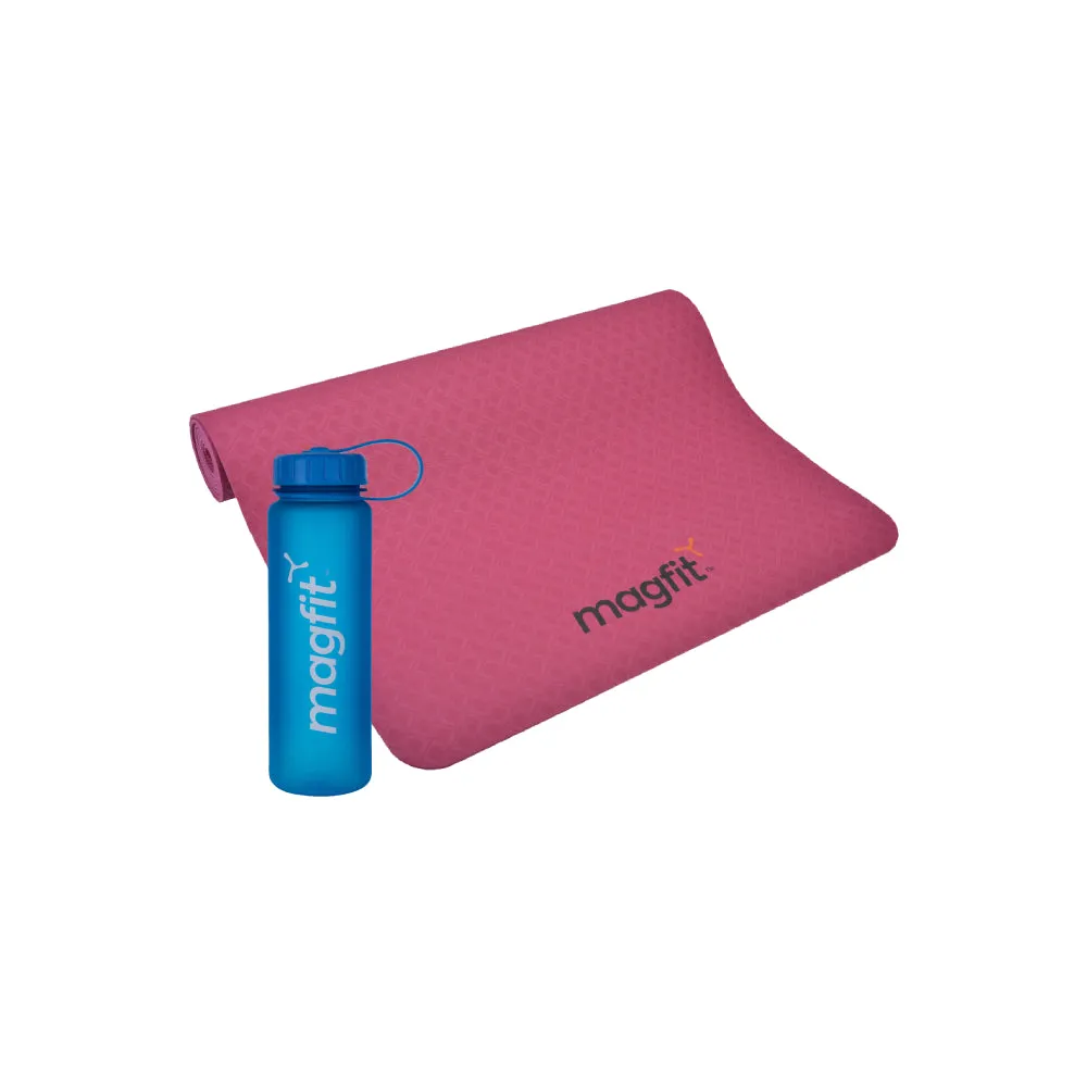 MagFit TPE Yoga Mat (4MM) + Twist Bottle (500ML)