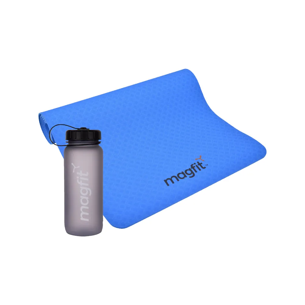 MagFit TPE Yoga Mat (6MM) + Twist Bottle