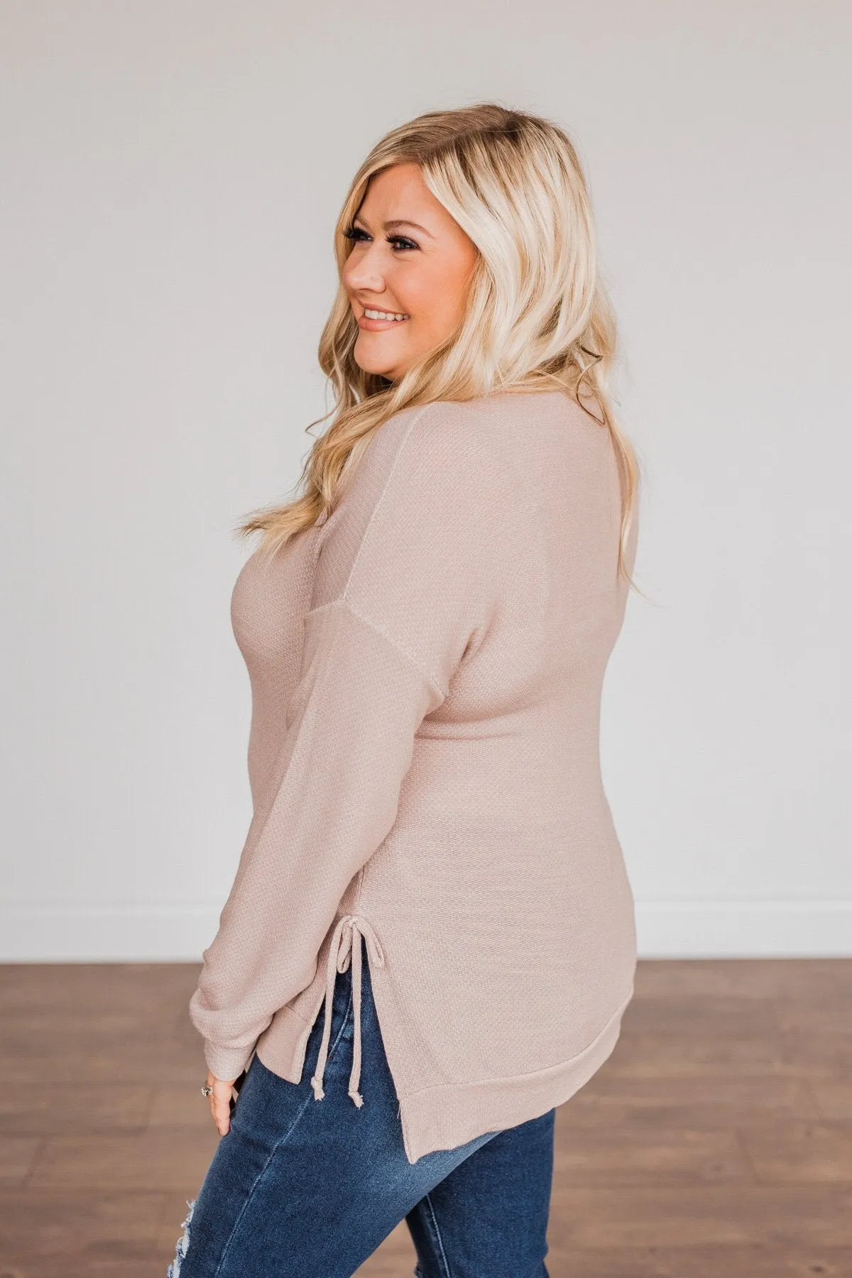 Magical Beauty Long Sleeve Top, Mocha.