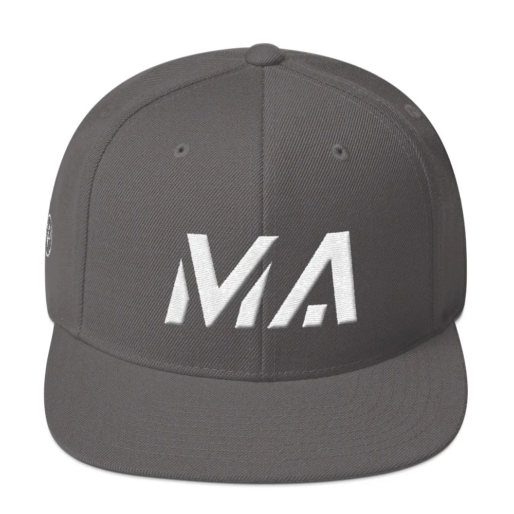 Massachusetts Hat - White Embroidery - Many Color Options