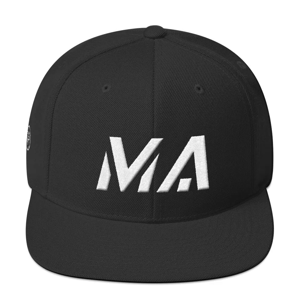 Massachusetts Hat - White Embroidery - Many Color Options