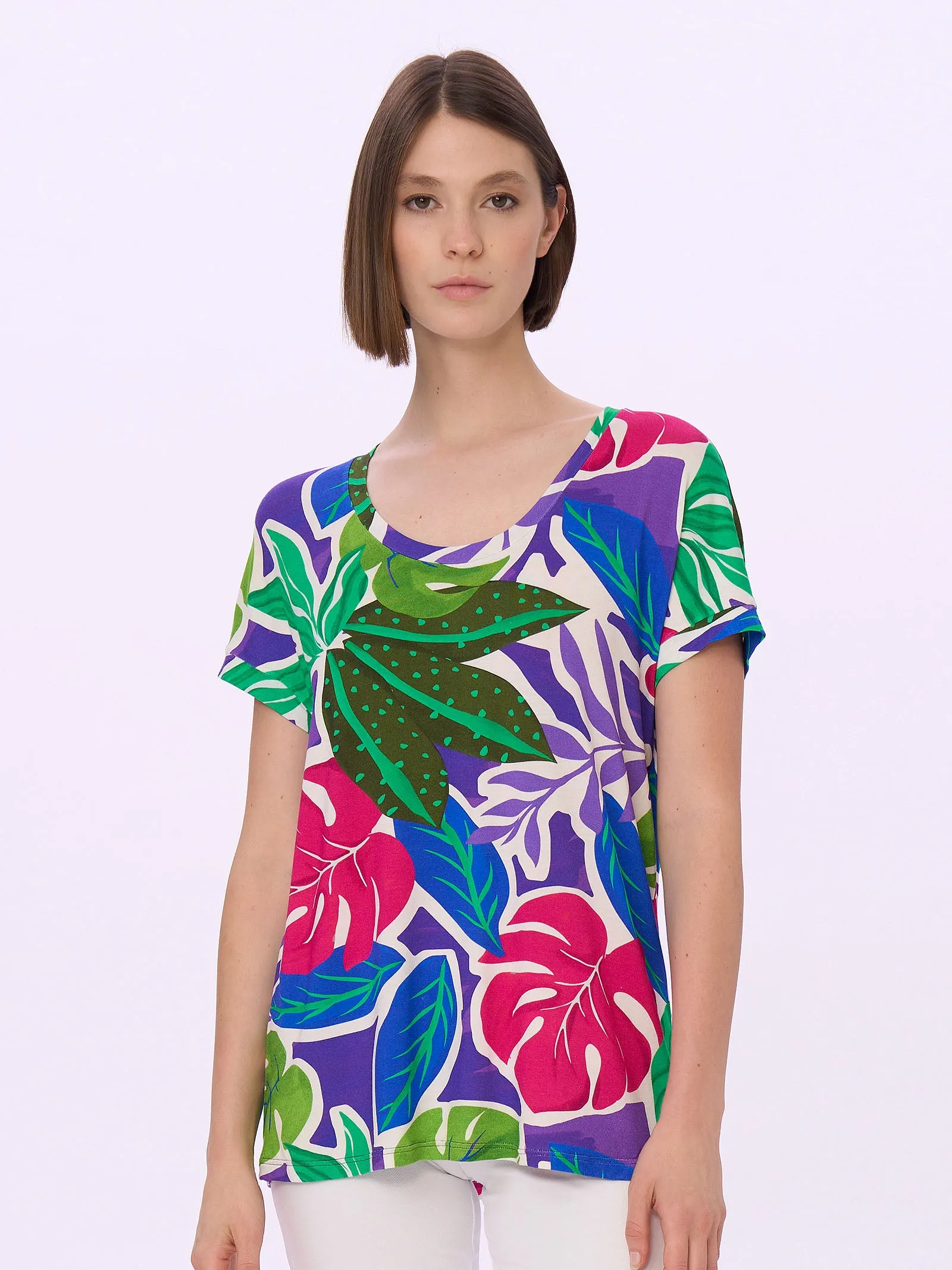 Maxi T-shirt Viscose Summer - Prism Violet.