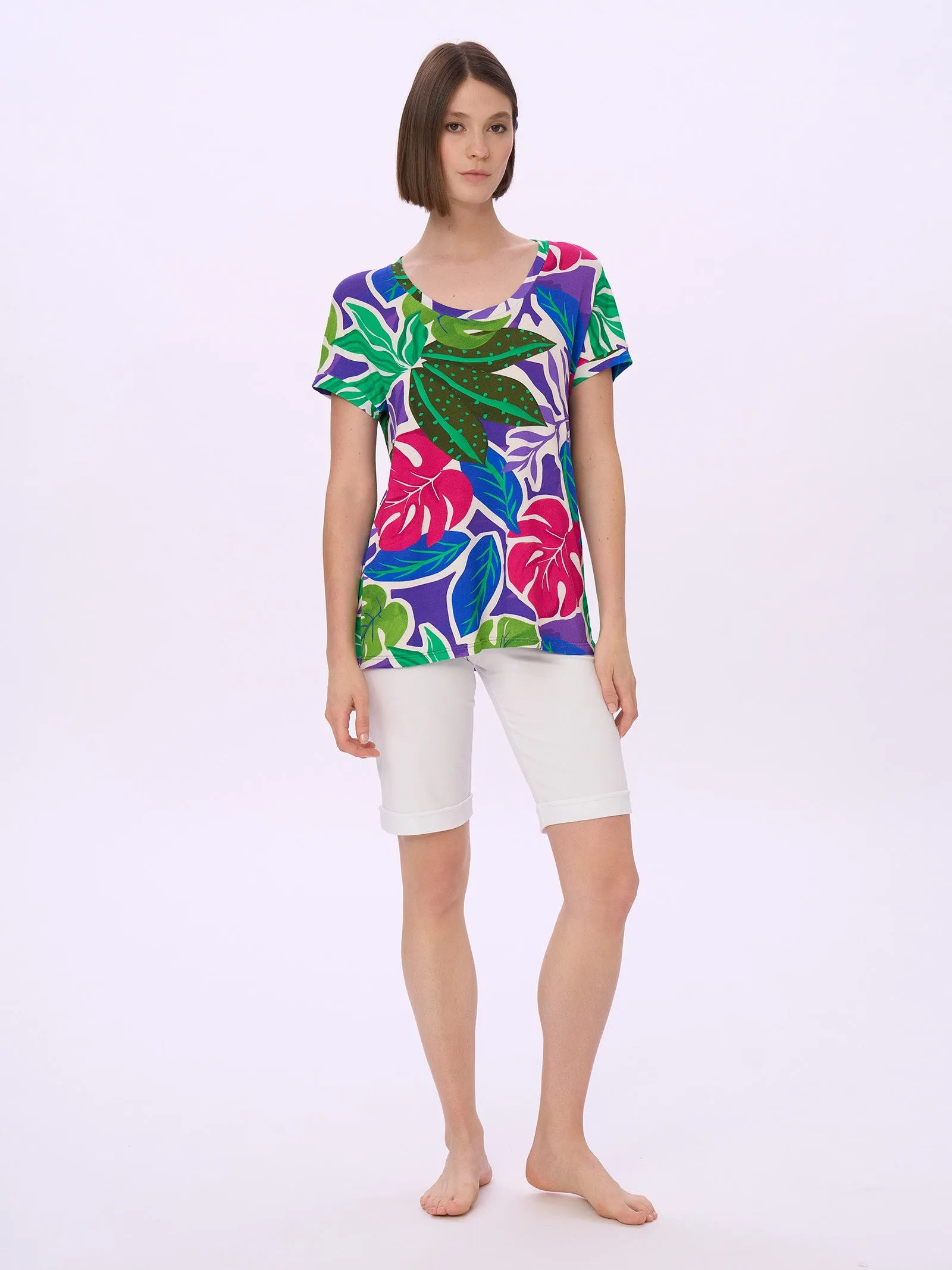 Maxi T-shirt Viscose Summer - Prism Violet.