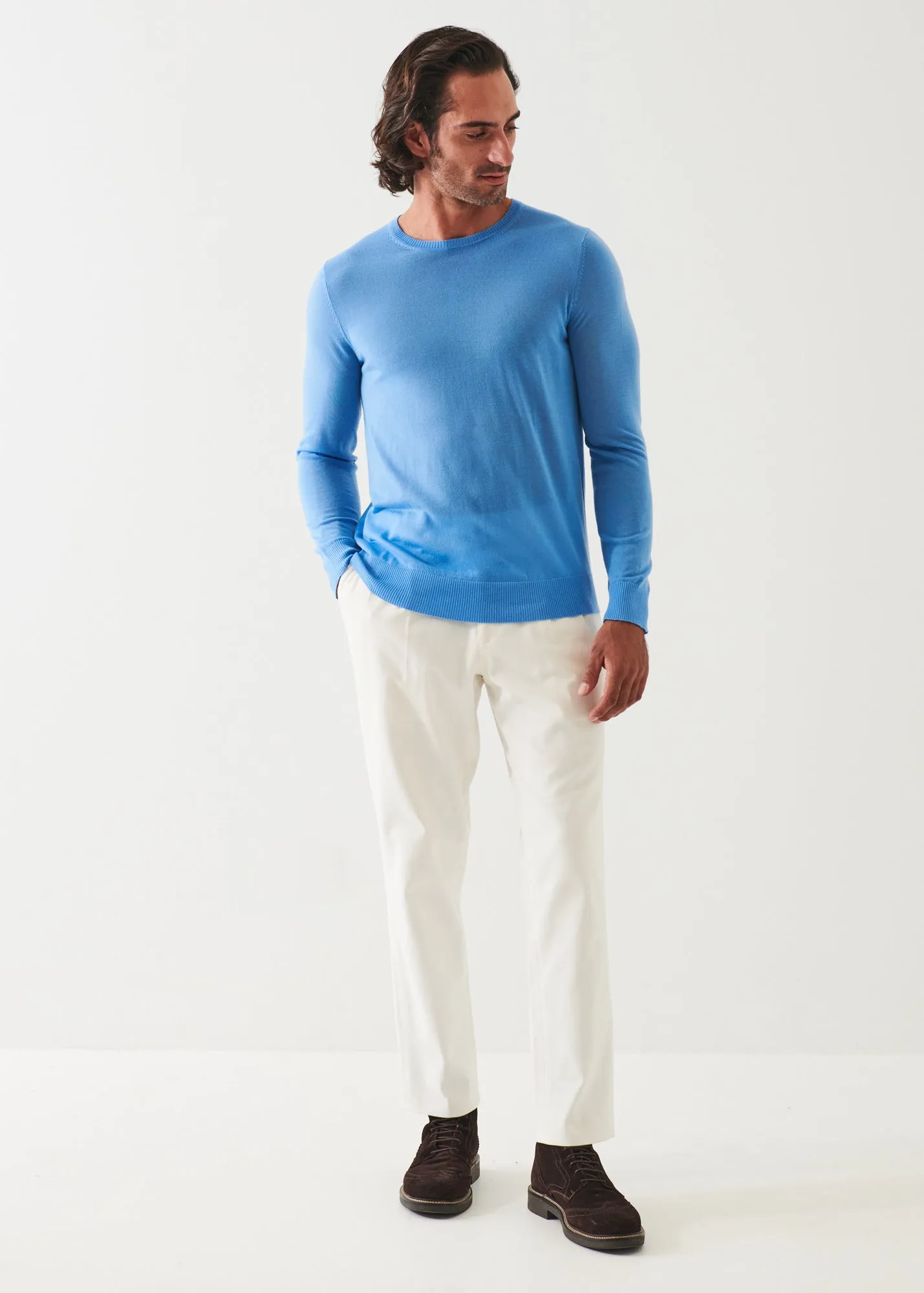 Merino Wool Crewneck - Fine Gauge