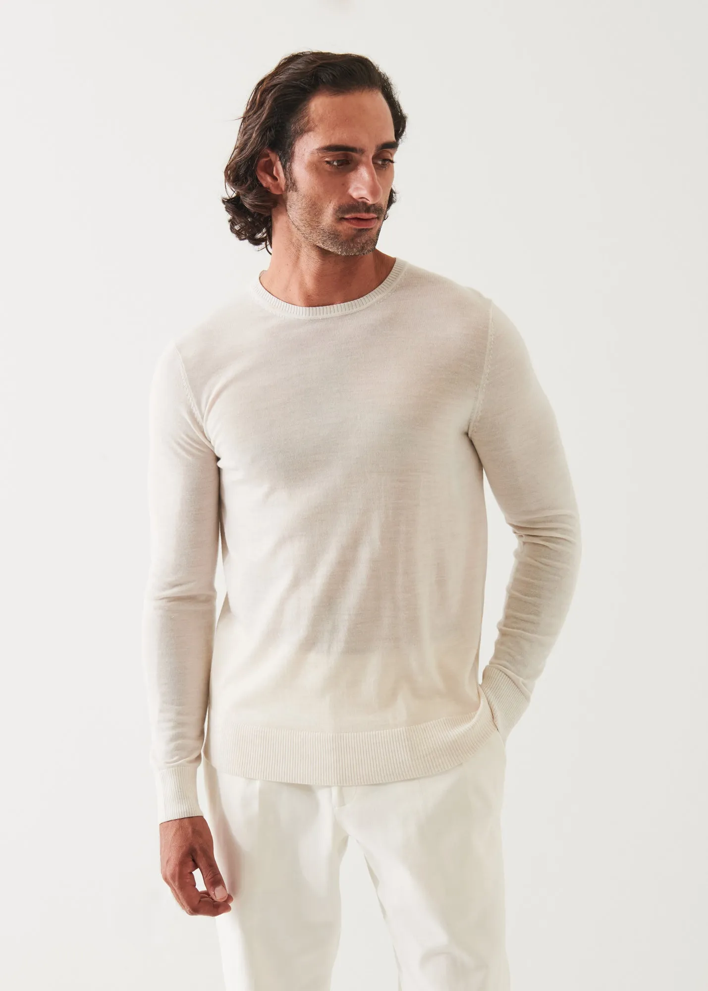 Merino Wool Crewneck - Fine Gauge