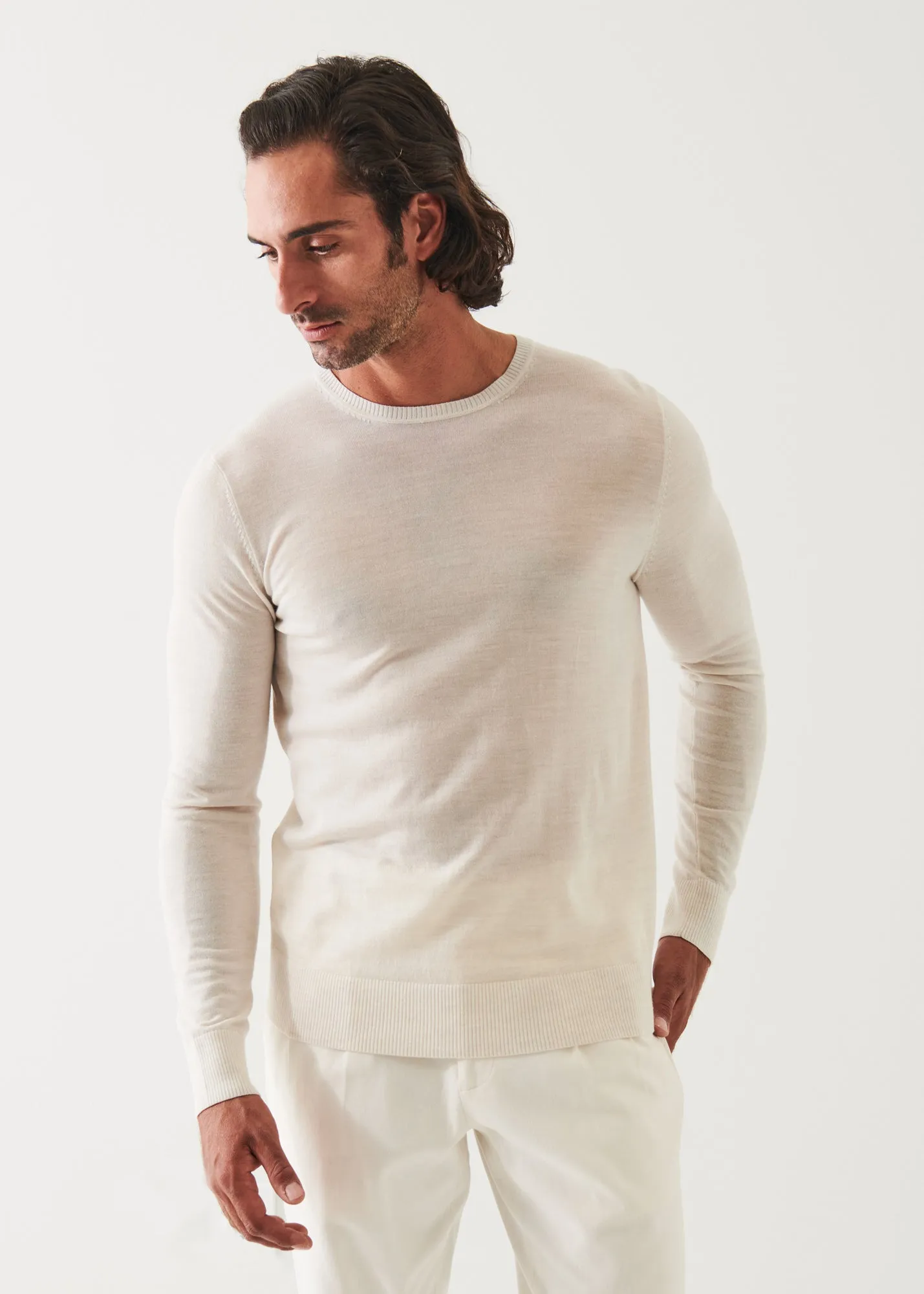 Merino Wool Crewneck - Fine Gauge