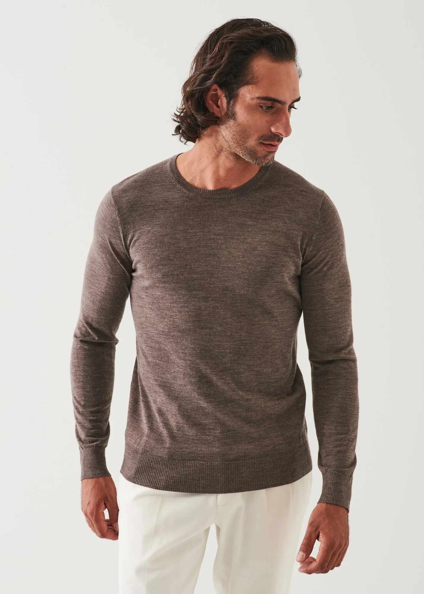 Merino Wool Crewneck - Fine Gauge